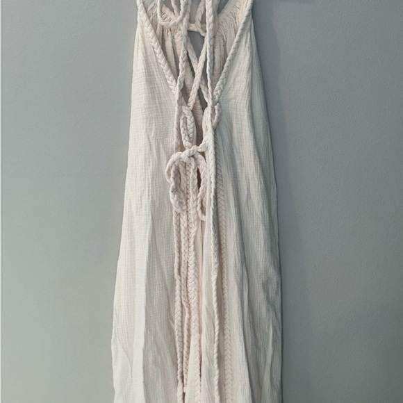 Aya Sacred Wear Off-White Simple Organic Cotton Boho Wedding Maxi Dress XS-L - Picture 11 of 13